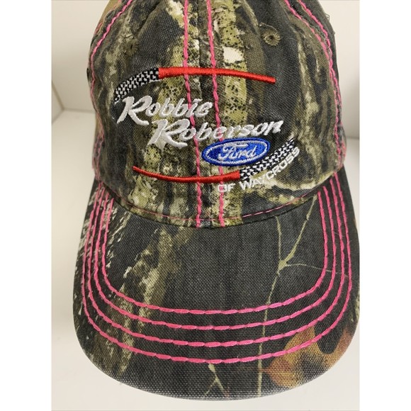 Robbie Roberson Ford Dealership Waycross GA Pink Camouflage Hat Cap Camo Hunting - Picture 2 of 10